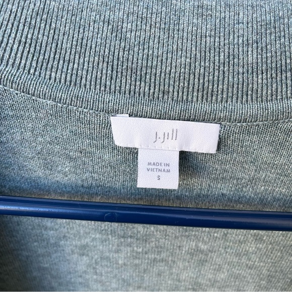 J. Jill Double-Knit Cropped Cardigan Sweater Sz S - Picture 2 of 12